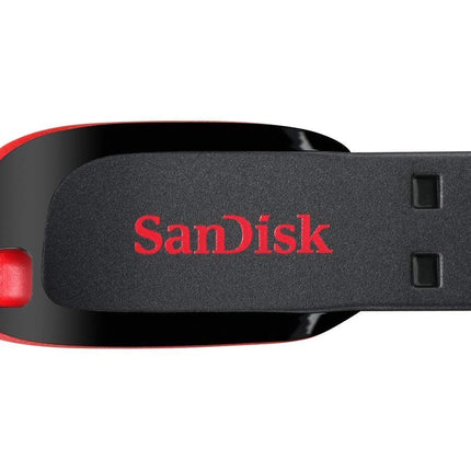 SANDISK Cruzer Blade 128GB, USB 2.0, Flash Drive, Pendrive, Red, 5Y Warranty (SDCZ50-128G-I35)