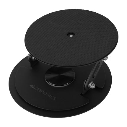 ZEBRONICS PSH05, Rotatable Projector Stand, 360° Rotatable, Foldable Design, Damping Shaft, Multi Angle Adjustment, Metal Body, Supports upto 5kg, Protective Resting Foam, Anti-slip Silicone Pads