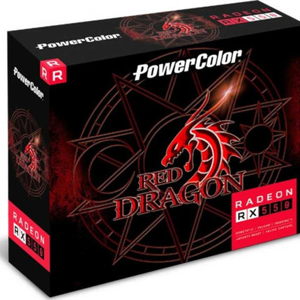 POWER COLOR Red Dragon AMD RX 550, 2GB GDDR5 Graphics Card - Unboxify
