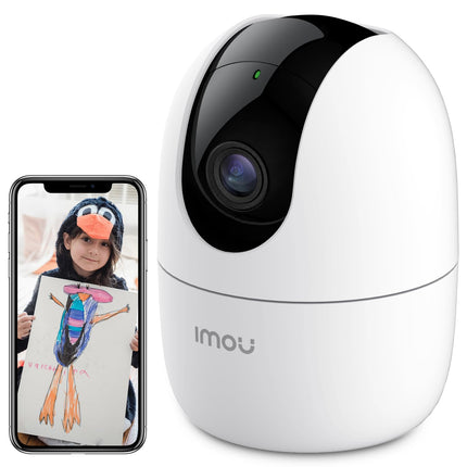 Imou Smart CCTV Security WiFi Camera for Home, 360° Coverage, AI Human Detection, Siren Alarm, Night Vision 10M, 2-Way Talk, Supports 256GB SD Card, WiFi & Ethernet Connection - Unboxify