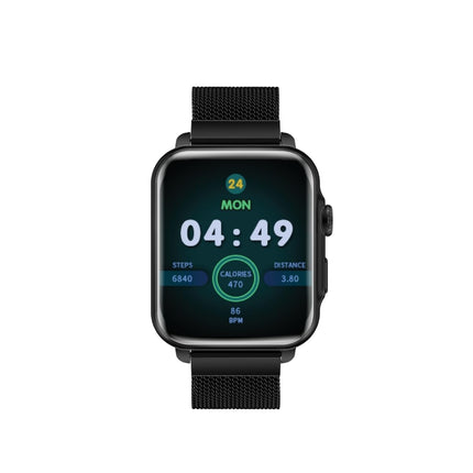 Promate ProWatch-B18 Fitness Smart Watch, 1.8 inch Display Bluetooth Calling, IP68 Water Resistance, Voice Assistant, Upto 20 Days Battery, 37 Sports Modes, Real-time HR Monitor, 100+ Watch Faces