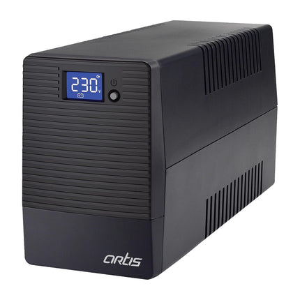 Artis 600VA LCD Touchscreen UPS for Personal Computers, Desktop PCs, Laptops, Routers, Networking Devices and Gaming Consoles - Unboxify