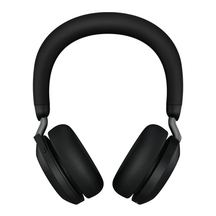 Jabra Evolve2 75 Wireless PC Headset with Charging Dock and 8-Mic Technology - Dual Foam Stereo Headphones with Advanced Active Noise Cancellation, USB-A Bluetooth Adapter and UC Compatibility - Black