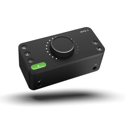 Audient EVO 4 2in/2out USB Audio Interface with Smartgain, 2 Mic Preamps, Dual XLR/TRS Mic/Line/DI Inputs, 48V Phantom Power, Loopback & Software Bundle - Unboxify