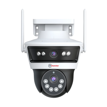 Trueview Smart WiFi Linkage 2Mp+2Mp Pan-Tilt Zoom CCTV Camera, Outdoor Indoor Security Camera, Water Proof, 2 Way Talk, Cloud Storage, Motion Detect