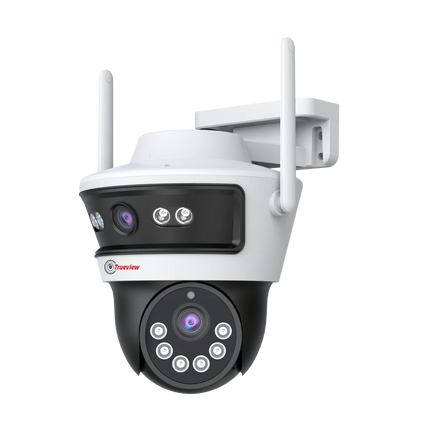 Trueview Smart WiFi Linkage 2Mp+2Mp Pan-Tilt Zoom CCTV Camera, Outdoor Indoor Security Camera, Water Proof, 2 Way Talk, Cloud Storage, Motion Detect