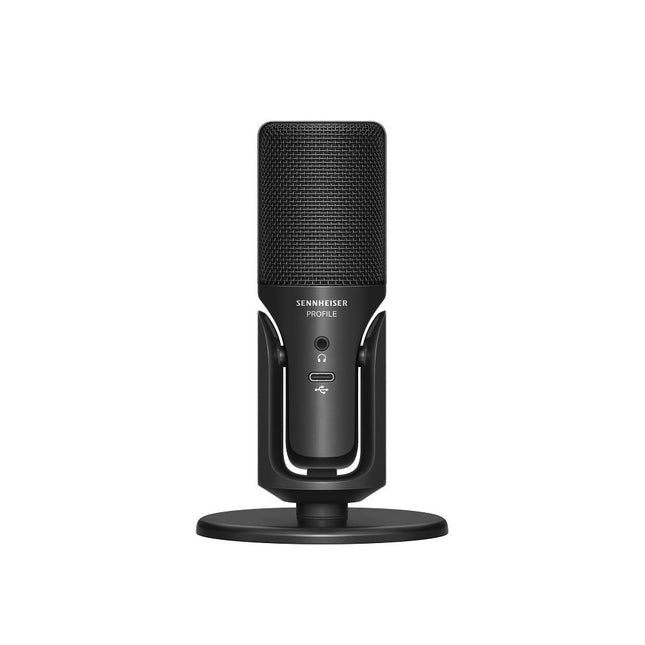 Sennheiser Profile USB Microphone with Table Stand | Plug & Play Design, for Podcasting & Streaming | Cardioid Condenser Capsule | 1.2m USB-C Cable Included | Black (700065)