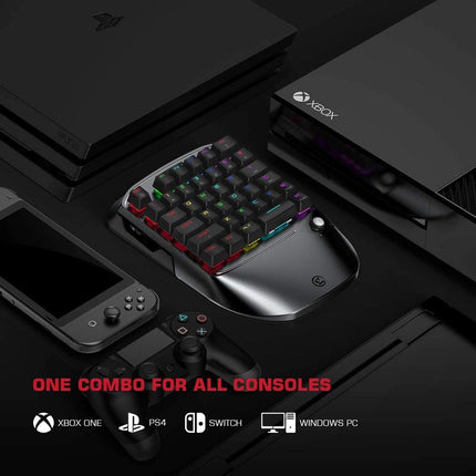 GameSir VX2 AimSwitch Gaming Keypad and Mouse Combo for Nintendo Switch Xbox Series X PS4 Xbox One Game Console, Wireless Controller Adapter with TTC Red Switch Keyboard for PUBG/Fortnite/COD