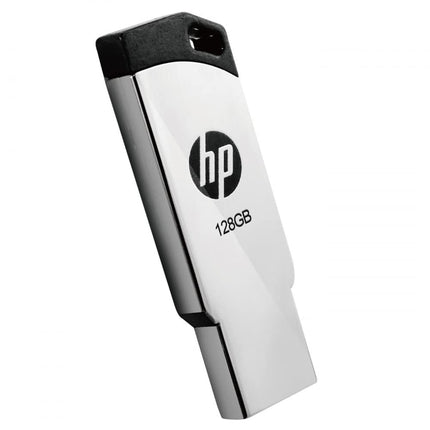 HP v236w 128GB USB 2.0 Flash Drive/Pen Drive, Metal Silver