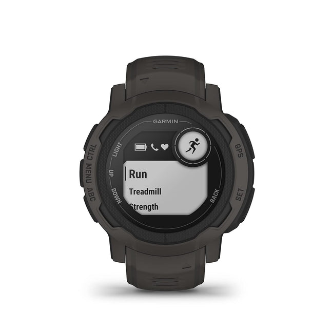Garmin Instinct 2, Graphite Smartwatch, Built-in Sports Apps and Health Monitoring, Ultratough Design Features, Graphite