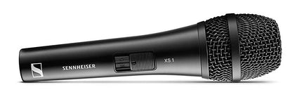 Sennheiser XS1 Dynamic Cardioid Vocal Microphone | Black | On/Off Switch | XLR Output | Includes Mic Clip & Protective Pouch | Ideal for Live Performances, Presentations & Rehearsals