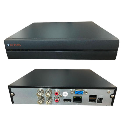CP Plus CP-UVR-0401E1-IC2 4 Channel Full HD DVR with H.265+ Compression – Upto 2.4MP Camera Support, Black