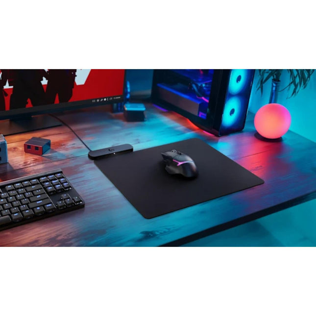 Logitech G POWERPLAY 2 Wireless Charging Mouse Pad for Compatible Gaming Mice, 34.5 X 28.4 cm (13.5 x 11.2 inches), 3.5 mm Height, for PC/Mac - Black