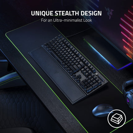 Razer Phantom Keycap Upgrade Set: Unique Stealth Design - Translucent Sides - Bottom-Lasered Legends - Keycap Removal Tools & Stablizers - Universal Compatiability - Black, (RC21-01740100-R3M1)