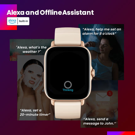 Amazfit GTS 3 Smart Watch with Heart Rate, SpO2, Sleep, Stress, Female Cycle Monitoring, Sports Watch with 150+ Sports Modes, GPS, 5 ATM Waterproof, Alexa Built-in