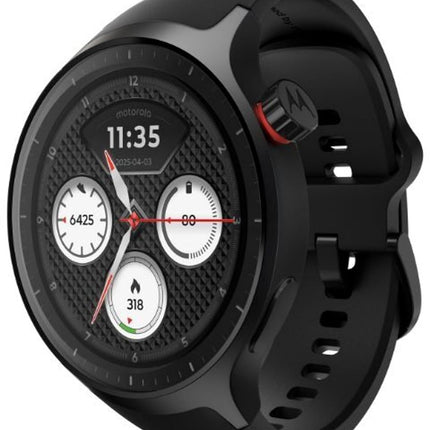 Motorola Moto Watch, 1.4 OLED, AOD, Auto-Brightness, Dual Band GPS, Powered by Polar Smartwatch