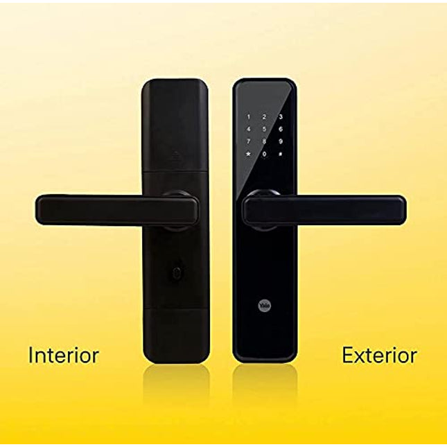 Yale YDME 50 Pro, Smart Door Lock with Pincode, RFID Card & Mechanical Keys, Color- Black