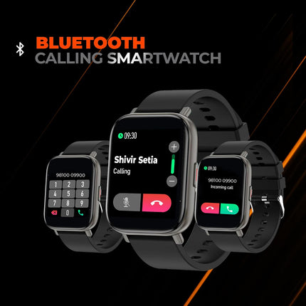 PLAYFIT DIAL; Full Touch IPS Display; Bluetooth Calling; Silicone Strap; Multiple Exercise Modes; 24-Hour Heart Rate Monitor; IP67 Water Protection