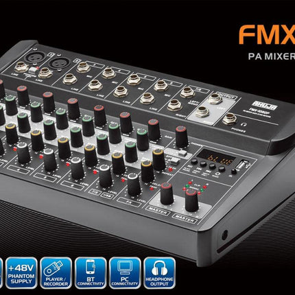 Ahuja FMX-108DP PA 8 Channel mixer With built-in MP3 Player & Digital Effects