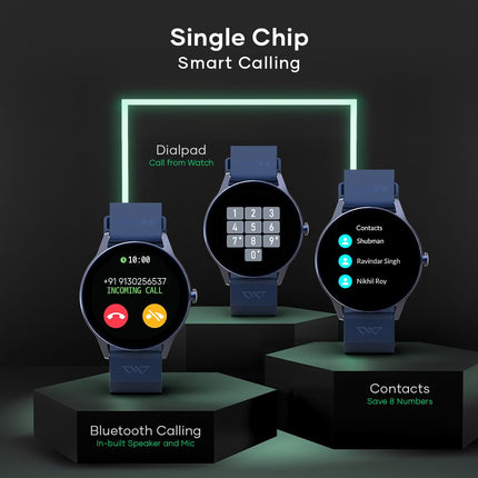Wings Platinum Smartwatch with 1.39” HD IPS Display 110+ Workout Modes, 200+ Watchface, powerful 260mah Battery, 7 Days Battery Life, advanced Bt 5.3 Calling 24/7 Health Monitoring, Ai Voice Assistant