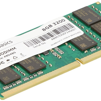 Amazon Basics DDR4 3200 MHz 8 GB Laptop RAM Memory |SO-DIMM Form Factor | High-Speed Performance | Energy Efficient | Easy Installation