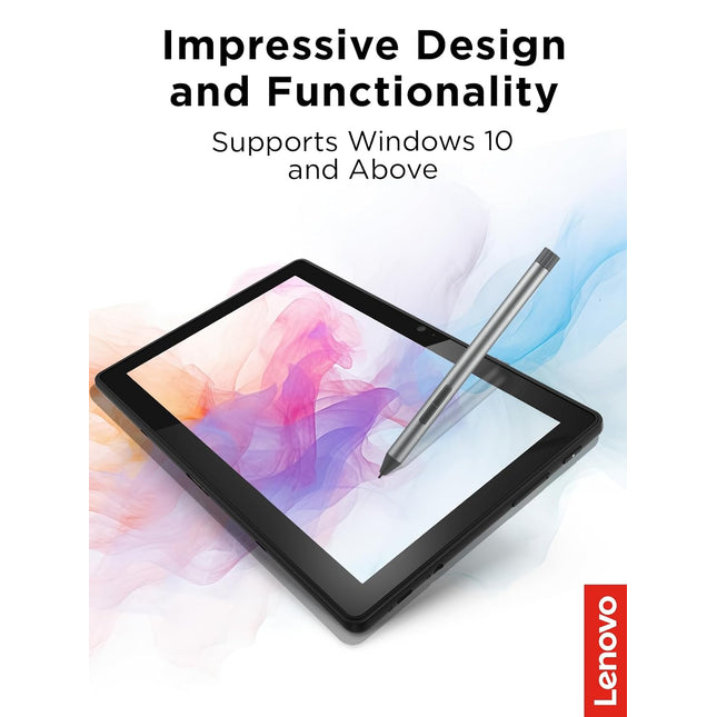 Lenovo Digital Pen 2 (Laptop) - Ultra-Tactile Response - 4,096 Levels of Pressure - Natural Feel Elastometer Pen Tip - Extended Battery Life - Silver