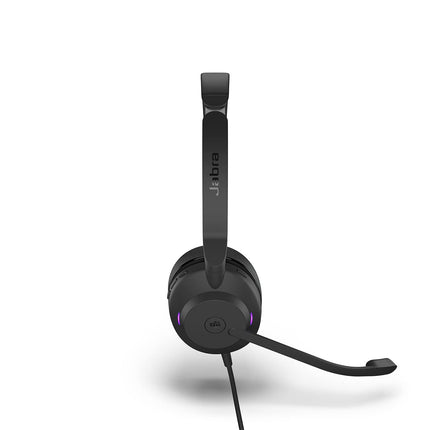 Jabra Evolve2 30 SE Wired Mono Noise-Cancelling Headset - Features 2-Mic Call Technology and USB-C Cable - Works with All Leading Unified Communications Platforms Such as Zoom and Google Meet - Black
