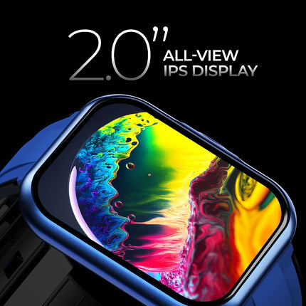 PLAYFIT DIAL3PRO, Full Touch Big 2'' IPS Display, Clear Bluetooth Calling, EBEL Watch Speaker, Multiple Exercise Modes, 24-Hour Heart Rate Monitor, IP68 Water Protection