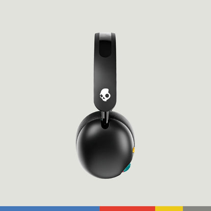 Skullcandy Grom Over-Ear Wireless Headphones for Kids, Volume-Limiting to 85dB + 45Hr Playtime + Rapid Charge Override Function, Adjustable Headband Strap & Collapsible Design- Black