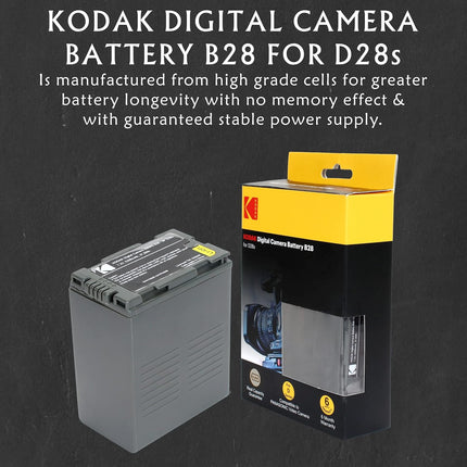 Kodak D28 B28 7.2V 5200mAh 37.5Wh Digital Camera Battery