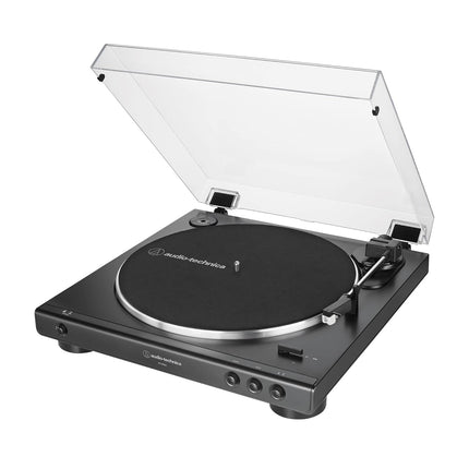Audio-Technica AT-LP60X Fully Automatic Belt-Drive Turntable (Transparent Dust Cover Damage)