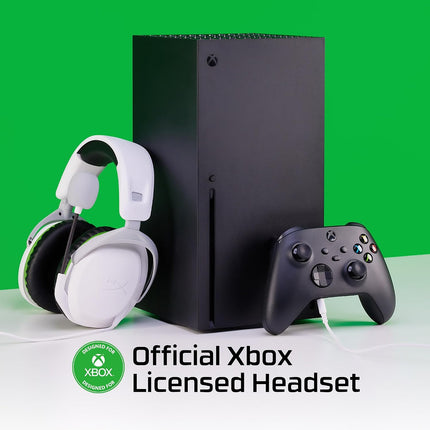 HyperX Cloud Stinger 2,Gaming Headset for Xbox,Lightweight Wired Over Ear Headset with mic, Swivel-to-Mute Function, 50mm Drivers, PC Compatible - White (75X28AA)