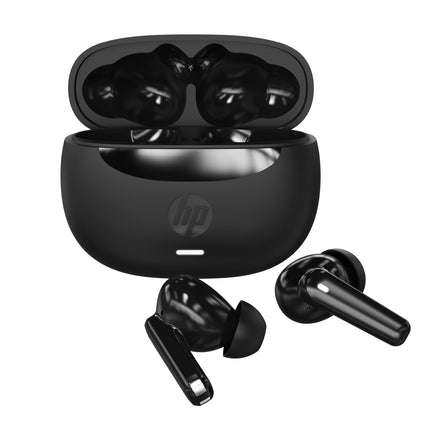 HP H150 Wireless Earbuds, Compatible with Tablets, Smartphones, PCs, and Other Devices with Bluetooth,Noise-Reduction,Water Resistant Design,Black,0.036kg - Unboxify