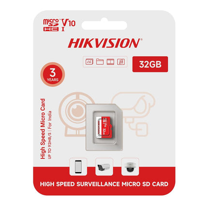 HIKVISION Extreme 32GB microSDXC Memory Card Class 10, V30 | 92MB/s Read, 25MB/s Write Speed | Compitable with Smartphones, Camera, CCTV | Drop Protection | Memory Card | 3 Yrs Warranty