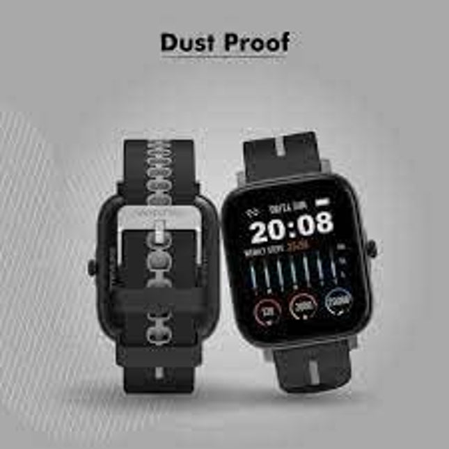 Wings Strive 200 with real SPO2 1.69 inch HD Display Smartwatch (Black Strap, Free)