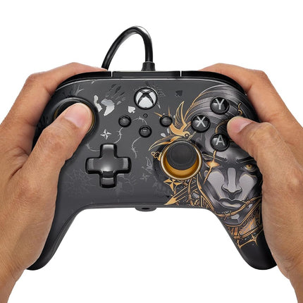 PowerA Advantage Wired Gaming Controller for Xbox Series X/S, Xbox One, PC, Windows 10/11, Fortnite Midas, USB-C, Officially Licensed (Bonus Virtual Item Included)