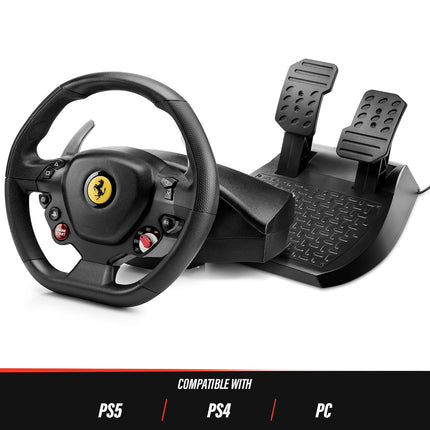 Thrustmaster T80 Ferrari 488 GTB Edition Racing Wheel for PS5 / PS4 / PC - Officially Licensed by Ferrari