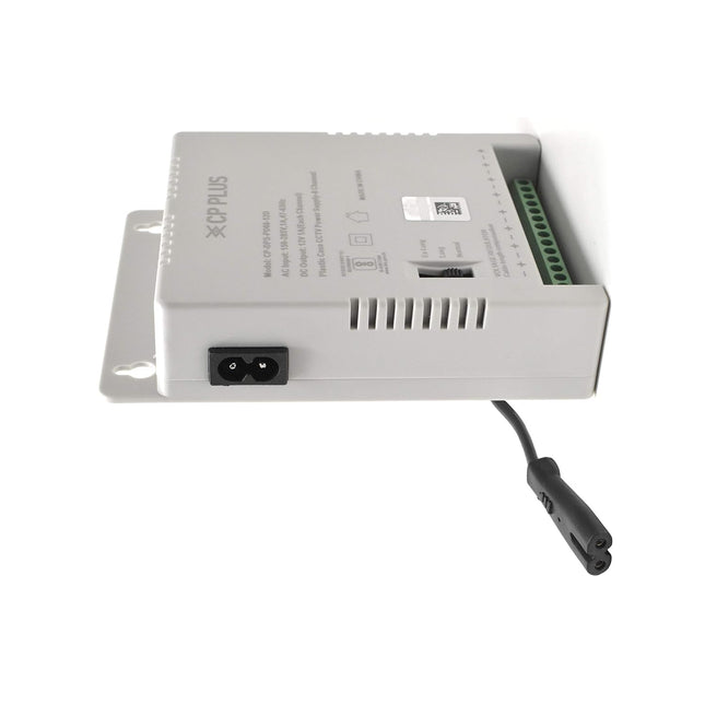 CP Plus CP-DPS-PD08-12D 12V 10Amp 8 Channel Fiber SMPS (Switched-Mode Power Supply) for CCTV Security Surveillance Camera Power Supply