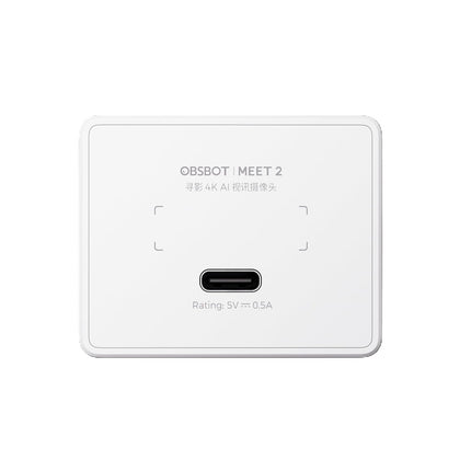 OBSBOT Meet 2 AI Webcam | 1/2″ Sensor, 4K AI Framing & Autofocus, HDR, Beauty Mode, Gesture Control, Dual Microphone, 60FPS, Built-in Mic | AI Webcam for Streaming, Meeting, PC & Laptop