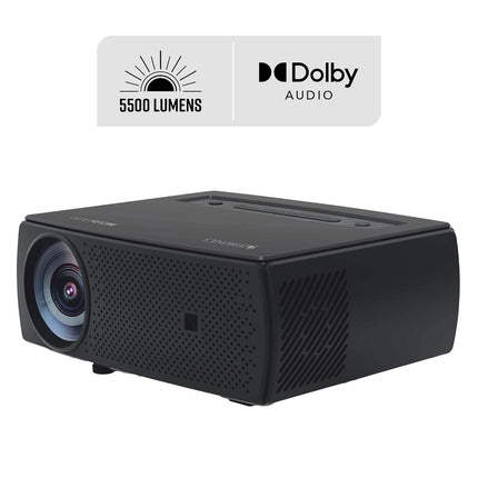 ZEBRONICS PIXAPLAY 25, Smart Projector, 1080p, 7500 Lumens, 200" Screen Size, Quad Core, Auto [ Focus | Keystone | Obstacle Detection | Screenfit ], Bluetooth, WiFi, HDMI-ARC, APP Support, Miracast