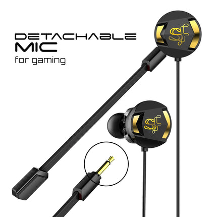 Skyfly Xbot GE100 Wired in Ear Earphones with Mic (Black) - Unboxify