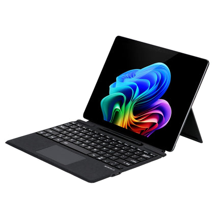 ProElite Keyboard for Microsoft Surface Pro 8/Pro 9/Pro 10/Pro 11/X, Detachable Wireless Bluetooth TouchPad Keyboard Surface Pro 8/9/10/11/X with Pencil Holder & Built-in 7-Colors Backlit, Black