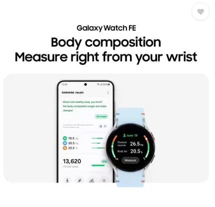 Samsung Galaxy Watch FE, 40mm BT, Sapphire Crystal Display, Sleep Coach, Fall Detection (BRAND NEW/SEALED)