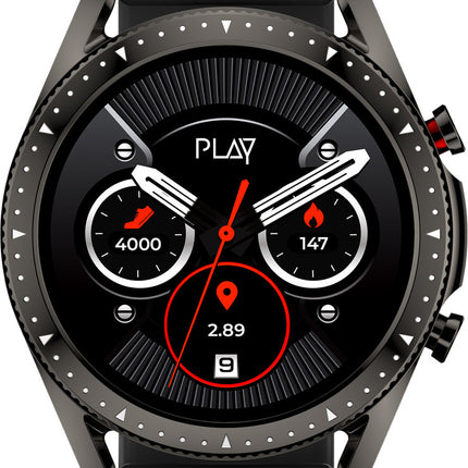 PLAYFIT DIAL 2 ; 1.3” Full Touch IPS Display; Bluetooth Calling; Multiple Exercise Modes; 24-Hour Heart Rate Monitor; IP67 Water Protection