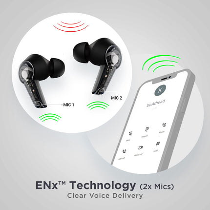 boAt Airdopes 413ANC True Wireless Earbuds with Active Noise Cancellation, 2 Mics ENx Tech, Signature Sound, Touch Gesture, 20 Hours Playback, ASAP Charge & Ambient Mode(Carbon Black)