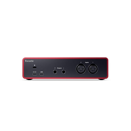 Focusrite Scarlett 2i2 4th Gen, USB audio interface for recording, composing, streaming, and podcaster - sound recordings and all the software to record