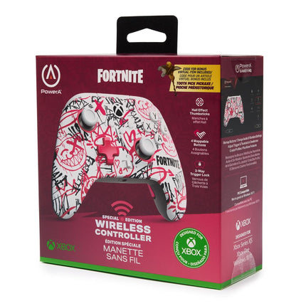 PowerA Wireless Gaming Controller for Xbox Series X/S, Xbox One, PC, Windows 10/11, Hall Effect Thumbsticks & Triggers, Low Latency Wireless, Fortnite SE (Officially Licensed)