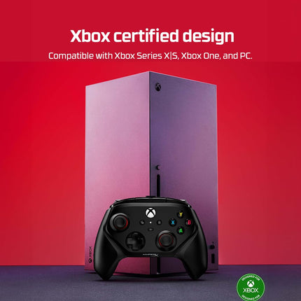 HyperX Clutch Gladiate RGB Gaming Controller for Xbox Series X|S Licensed by Xbox, fully compatible with Xbox One and Xbox Series X|S consoles, as well as PC, Full RGB Wired Clear| 290gm (6L366AA)