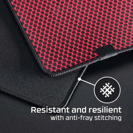 HyperX Pulsefire Mat Gaming Mouse Pad - Large - Precise Cloth Surface - Anti-fray Flush Stitching - Non-Slip Rubber Base (4Z7X4AA)