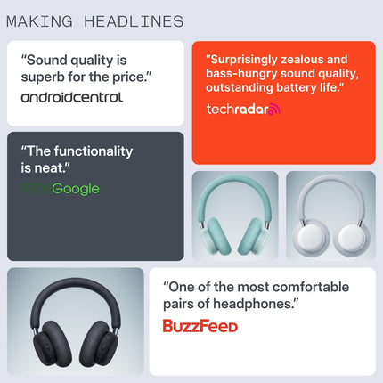 CMF BY Nothing Over Ear Headphone Pro, Hi-Res+LDAC|100hrs Playback|40dB ANC|5min=8hrs Charge|40mm Driver Bluetooth & Wired (Dark Grey, On The Ear) - Unboxify
